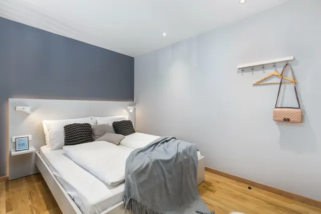 Studio 2 Seitenansicht des Kingsize-Betts