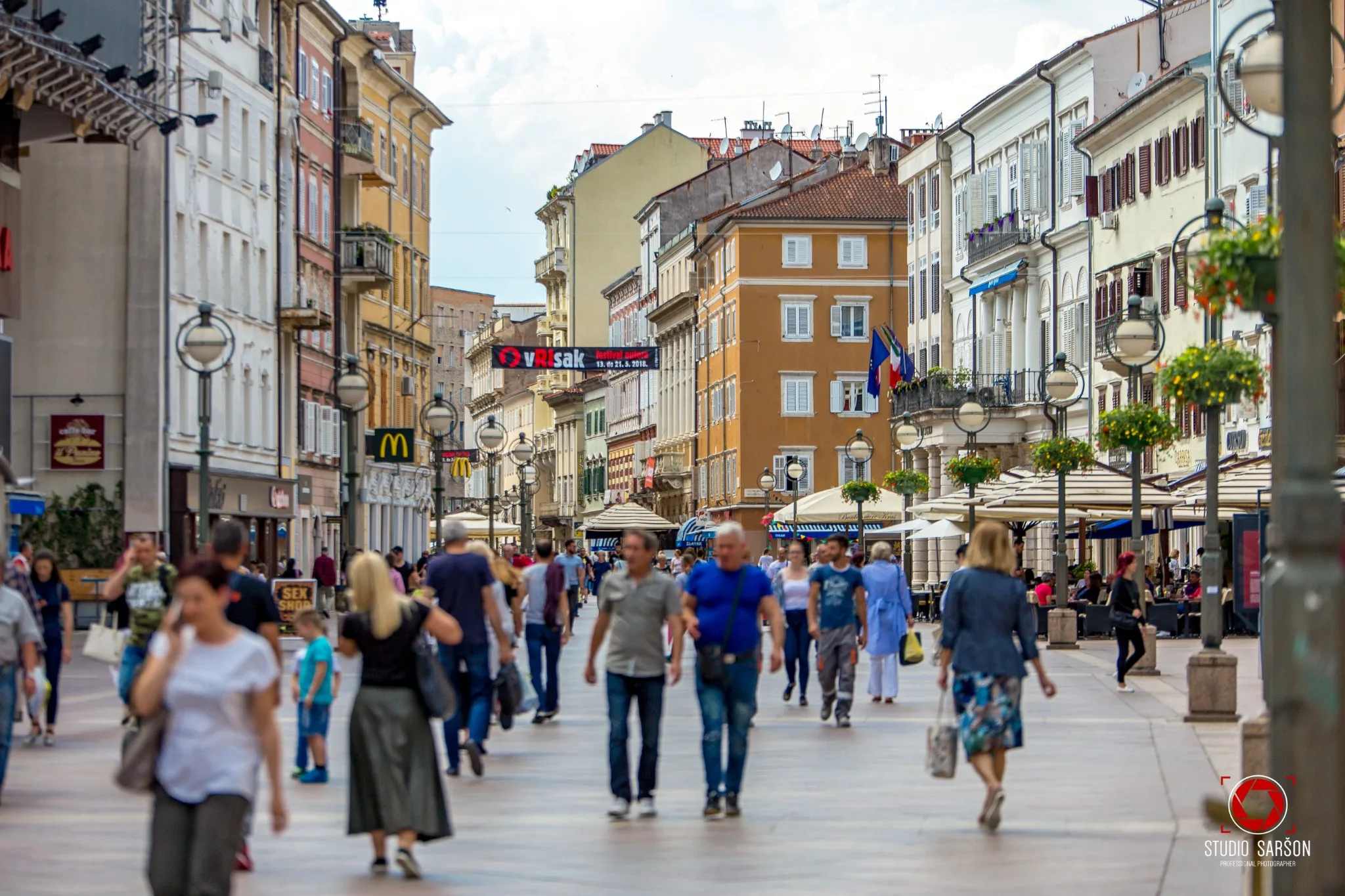 Korzo, glavna pješačka ulica u Rijeci