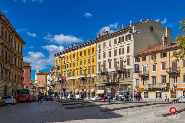 Historische Gebäude im Stadtzentrum von Rijeka